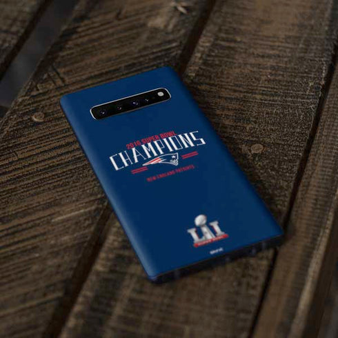 NFL 2016 Super Bowl LI Champions New England Patriots Galaxy S10 Plus Skin