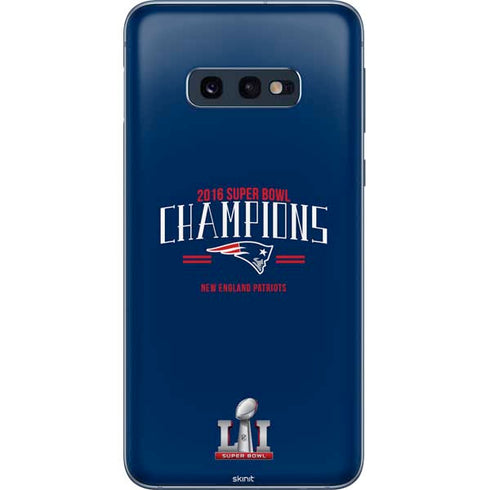 NFL 2016 Super Bowl LI Champions New England Patriots Galaxy S10e Skin
