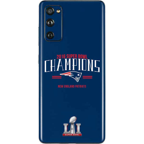 NFL 2016 Super Bowl LI Champions New England Patriots Galaxy S20 Fan Edition Skin