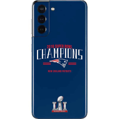 NFL 2016 Super Bowl LI Champions New England Patriots Galaxy S21 5G Skin
