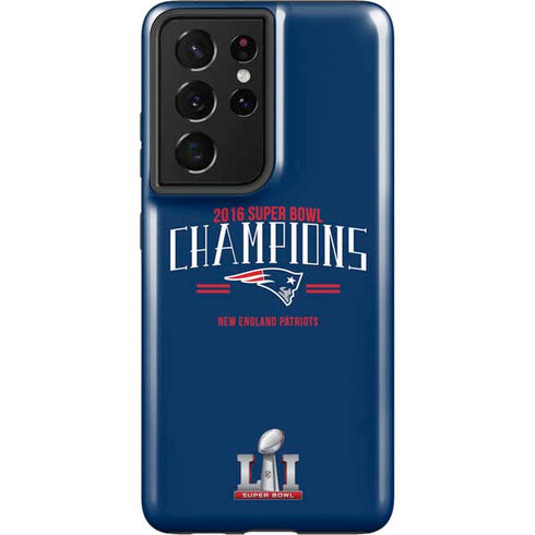 NFL 2016 Super Bowl LI Champions New England Patriots Galaxy S21 Ultra 5G Pro Case