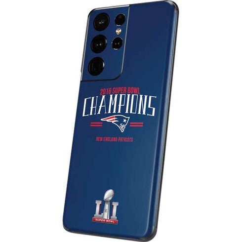 NFL 2016 Super Bowl LI Champions New England Patriots Galaxy S21 Ultra 5G Skin