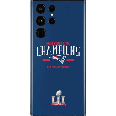NFL 2016 Super Bowl LI Champions New England Patriots Galaxy S22 Ultra Skin