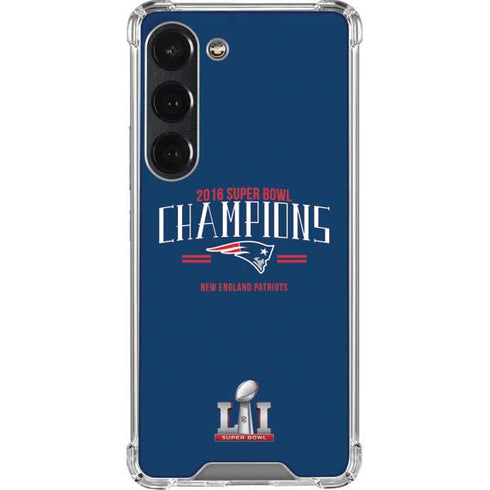 NFL 2016 Super Bowl LI Champions New England Patriots Galaxy S23 Clear Case