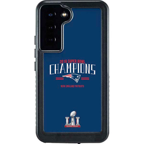 NFL 2016 Super Bowl LI Champions New England Patriots Galaxy S23 Plus Waterproof Case