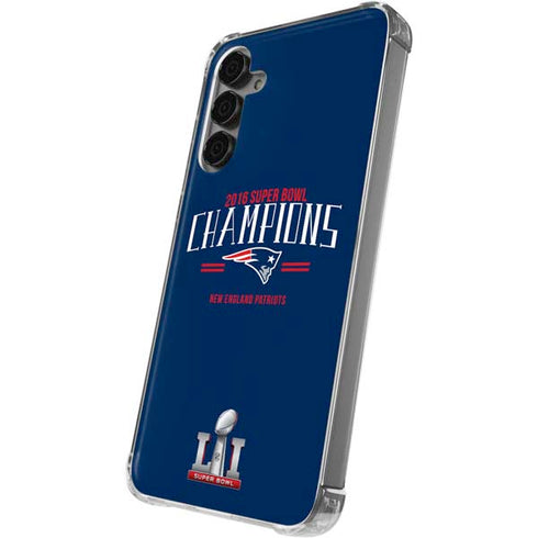 NFL 2016 Super Bowl LI Champions New England Patriots Galaxy S24 Plus Clear Case