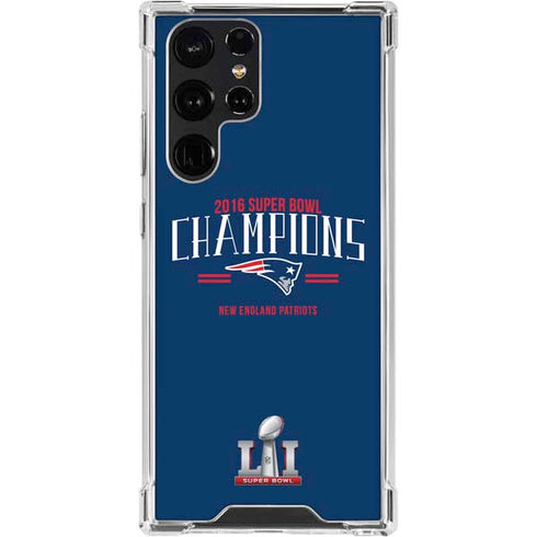 NFL 2016 Super Bowl LI Champions New England Patriots Galaxy S24 Ultra Clear Case