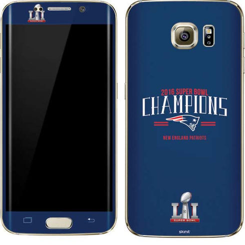 NFL 2016 Super Bowl LI Champions New England Patriots Galaxy S7 Edge Skin