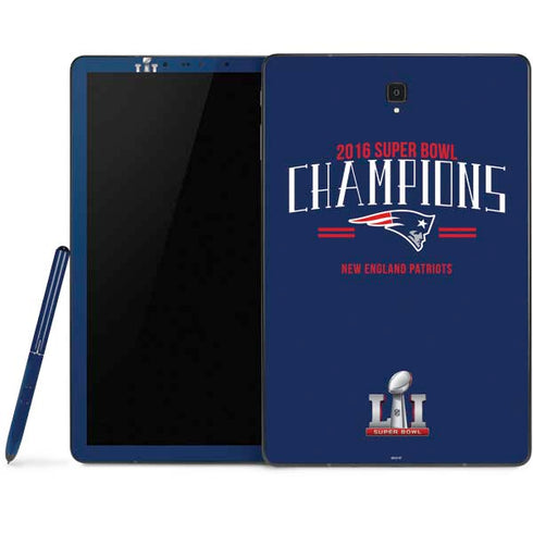 NFL 2016 Super Bowl LI Champions New England Patriots Samsung Galaxy Tab Skin