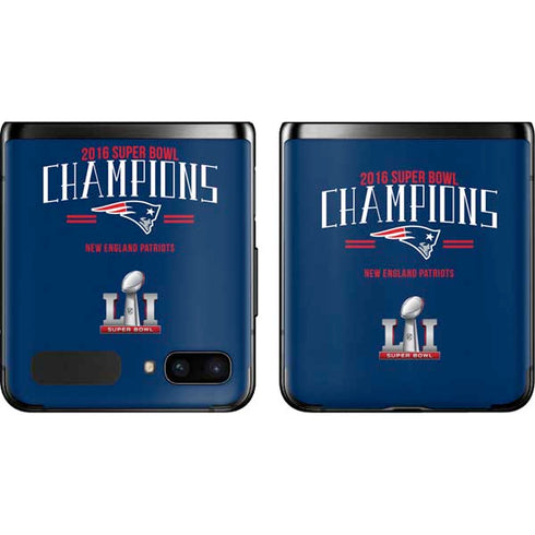 NFL 2016 Super Bowl LI Champions New England Patriots Galaxy Z Flip Skin