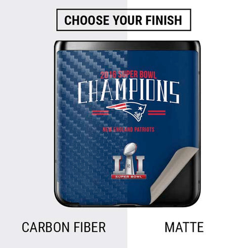 NFL 2016 Super Bowl LI Champions New England Patriots Galaxy Z Flip Skin