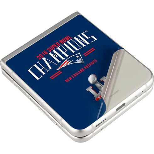 NFL 2016 Super Bowl LI Champions New England Patriots Galaxy Z Flip3 5G Skin