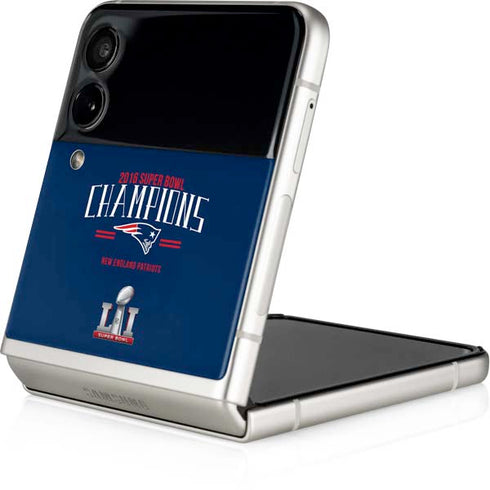 NFL 2016 Super Bowl LI Champions New England Patriots Galaxy Z Flip4 5G Skin