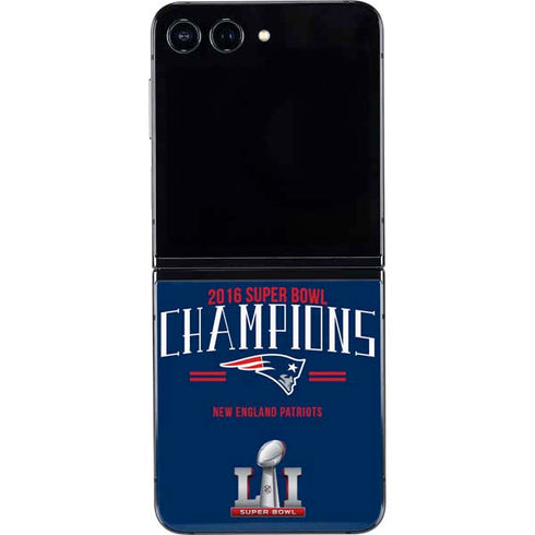 NFL 2016 Super Bowl LI Champions New England Patriots Galaxy Z Flip5 5G Skin