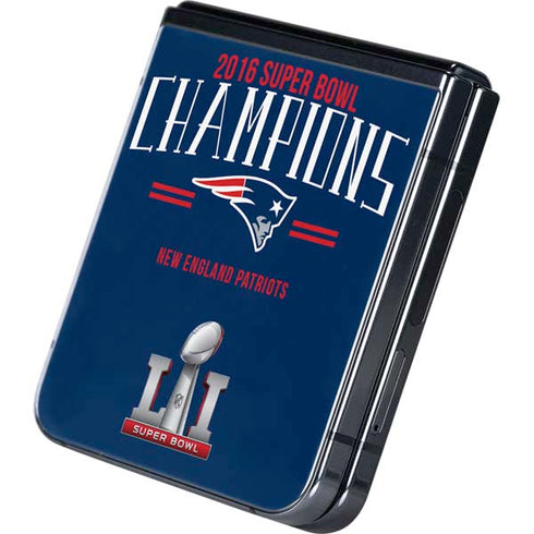 NFL 2016 Super Bowl LI Champions New England Patriots Galaxy Z Flip5 5G Skin