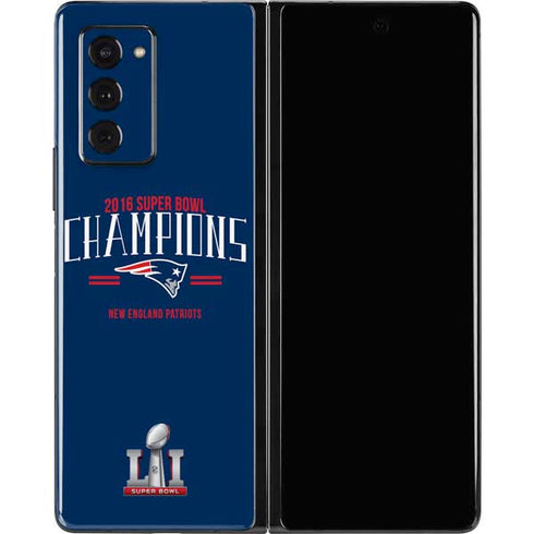 NFL 2016 Super Bowl LI Champions New England Patriots Galaxy Z Fold2 5G Skin
