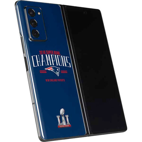 NFL 2016 Super Bowl LI Champions New England Patriots Galaxy Z Fold2 5G Skin