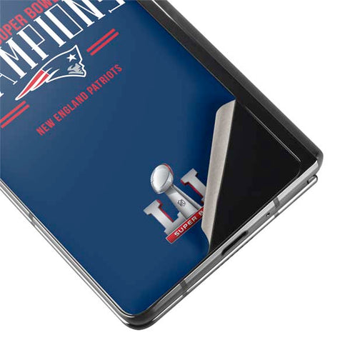 NFL 2016 Super Bowl LI Champions New England Patriots Galaxy Z Fold2 5G Skin