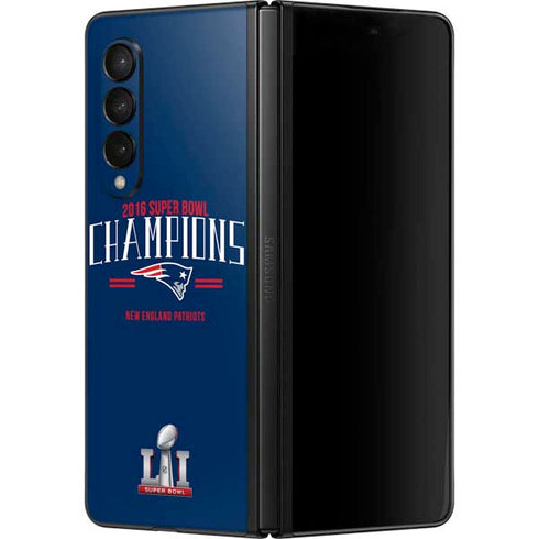 NFL 2016 Super Bowl LI Champions New England Patriots Galaxy Z Fold3 5G Skin