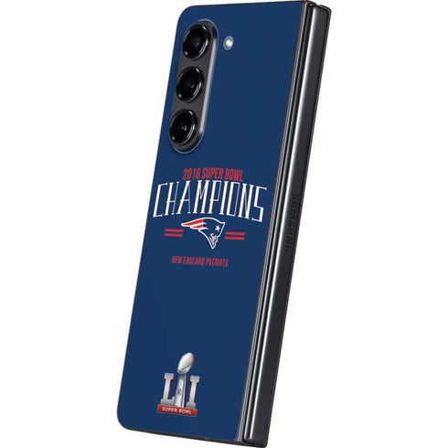 NFL 2016 Super Bowl LI Champions New England Patriots Galaxy Z Fold5 5G Skin