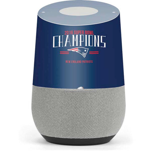 NFL 2016 Super Bowl LI Champions New England Patriots Google Home Skin