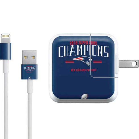 NFL 2016 Super Bowl LI Champions New England Patriots iPad Charger (10W USB) Skin
