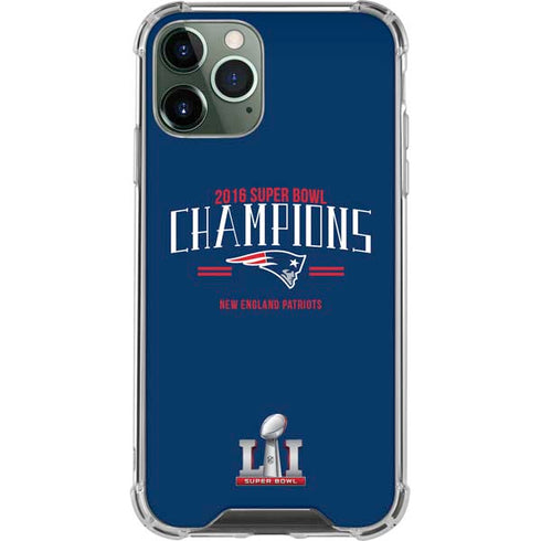 NFL 2016 Super Bowl LI Champions New England Patriots iPhone 12 Pro Max Clear Case