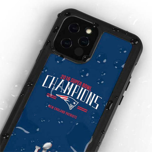 NFL 2016 Super Bowl LI Champions New England Patriots iPhone 12 Pro Max Waterproof Case
