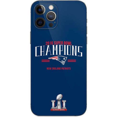NFL 2016 Super Bowl LI Champions New England Patriots iPhone 12 Pro Skin