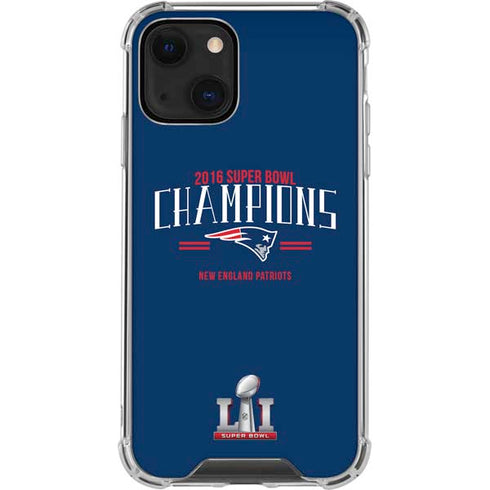 NFL 2016 Super Bowl LI Champions New England Patriots iPhone 13 Mini Clear Case