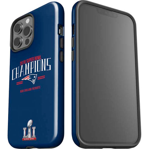 NFL 2016 Super Bowl LI Champions New England Patriots iPhone 13 Pro Max Impact Case