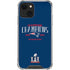 NFL 2016 Super Bowl LI Champions New England Patriots iPhone 14 Clear Case