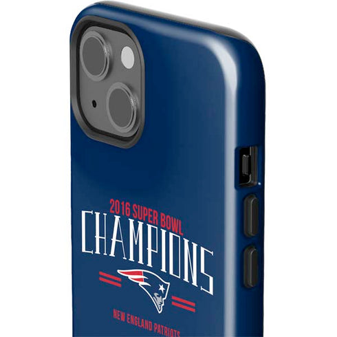 NFL 2016 Super Bowl LI Champions New England Patriots iPhone 14 Plus Impact Case