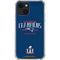 NFL 2016 Super Bowl LI Champions New England Patriots iPhone 14 Plus Clear Case