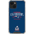 NFL 2016 Super Bowl LI Champions New England Patriots iPhone 14 Plus Clear Case