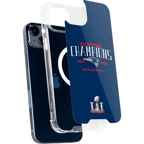 NFL 2016 Super Bowl LI Champions New England Patriots iPhone 14 Plus MagSafe Case
