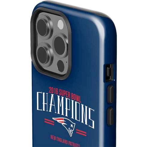NFL 2016 Super Bowl LI Champions New England Patriots iPhone 14 Pro Impact Case