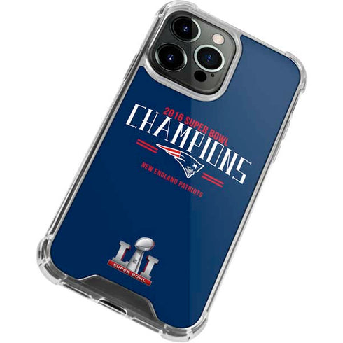 NFL 2016 Super Bowl LI Champions New England Patriots iPhone 15 Pro Max Clear Case