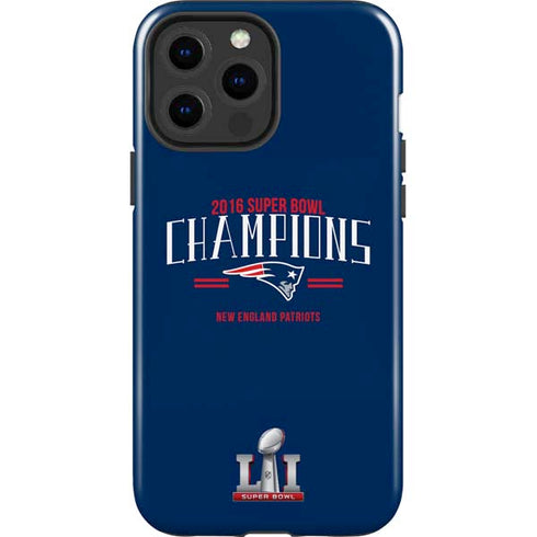 NFL 2016 Super Bowl LI Champions New England Patriots iPhone 14 Pro Max Impact Case