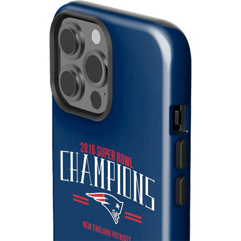NFL 2016 Super Bowl LI Champions New England Patriots iPhone 14 Pro Max Impact Case