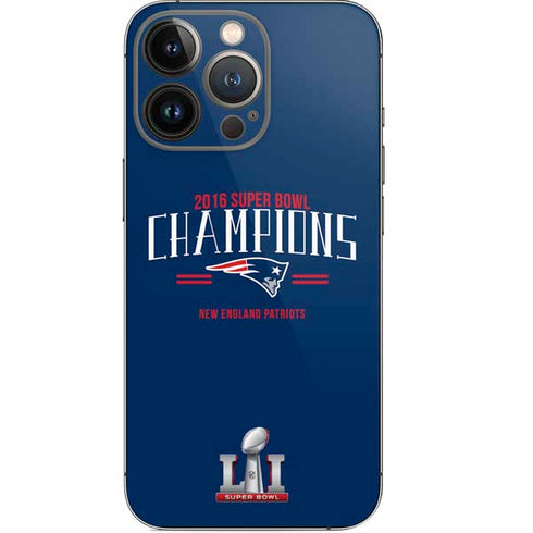 NFL 2016 Super Bowl LI Champions New England Patriots iPhone 14 Pro Skin