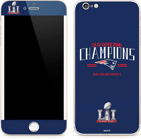 NFL 2016 Super Bowl LI Champions New England Patriots iPhone 6/6s Plus Skin