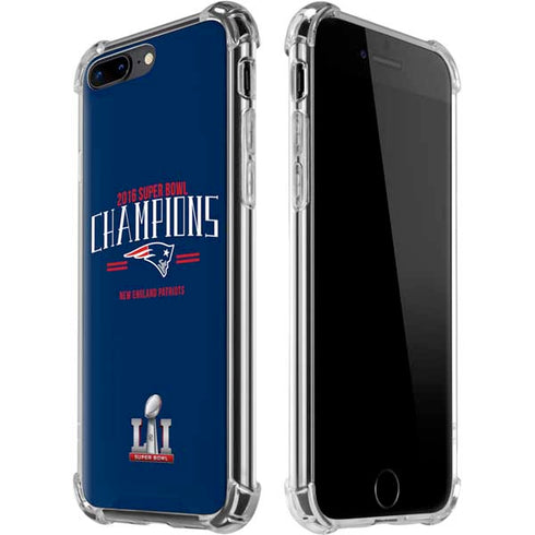 NFL 2016 Super Bowl LI Champions New England Patriots iPhone 7/8 Plus Clear Case