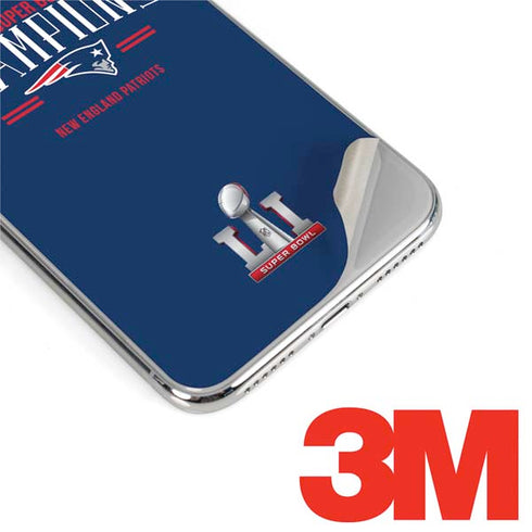 NFL 2016 Super Bowl LI Champions New England Patriots iPhone X Skin