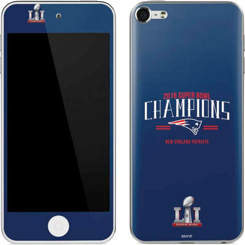NFL 2016 Super Bowl LI Champions New England Patriots Apple iPod Skin