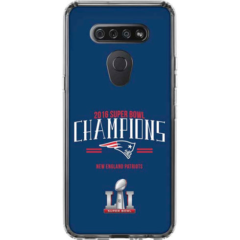 NFL 2016 Super Bowl LI Champions New England Patriots LG K51/Q51 Clear Case
