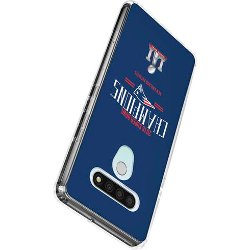 NFL 2016 Super Bowl LI Champions New England Patriots LG Stylo 6 Clear Case