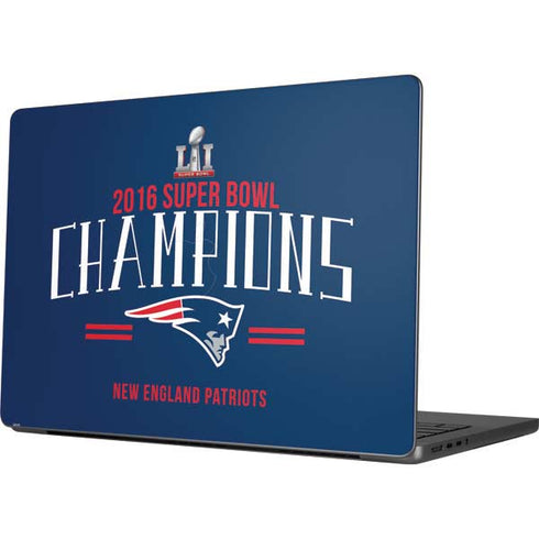NFL 2016 Super Bowl LI Champions New England Patriots MacBook Pro 14in (2021-24) Skin