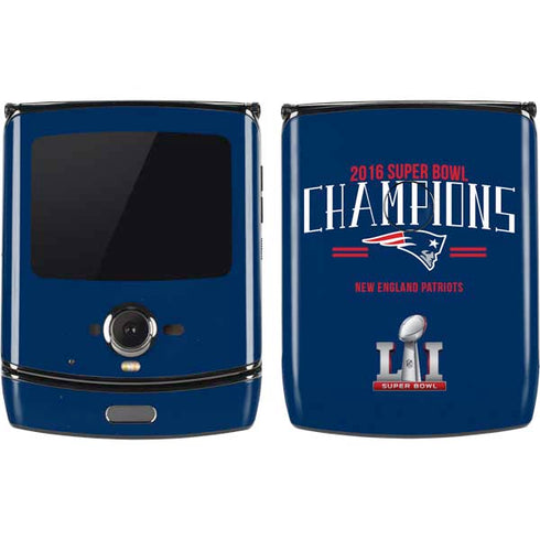 NFL 2016 Super Bowl LI Champions New England Patriots Motorola RAZR Skin