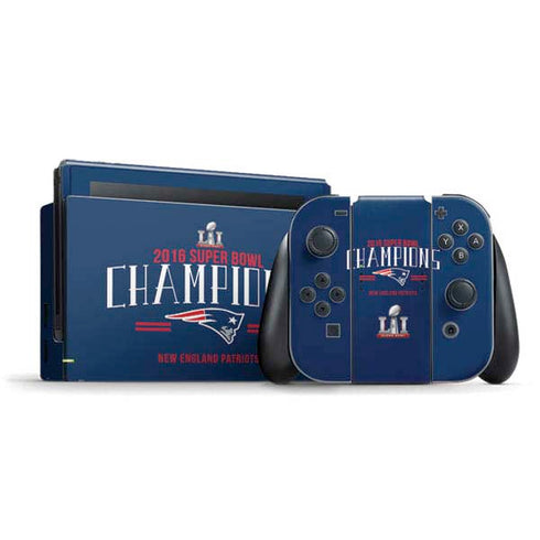 NFL 2016 Super Bowl LI Champions New England Patriots Nintendo Switch Bundle Skin